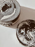 Helsa Set of 4 Black & White Marble Coasters